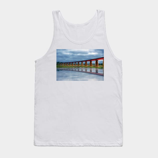 Reflections of a Flood - The River Murray, Murray Bridge, South Australia Tank Top by Mark Richards